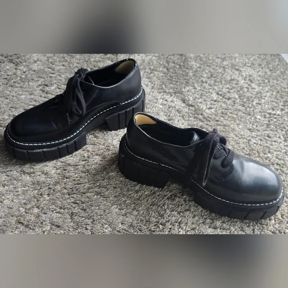 Steve Madden Phoenix Loafer lace-up shoes, Womens Size 6 - Picture 7 of 10